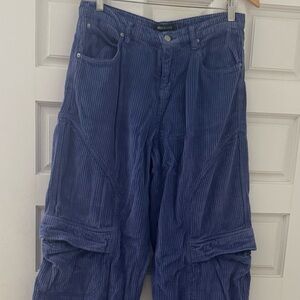 Urban Outfitters Indigo Corduroy Trousers